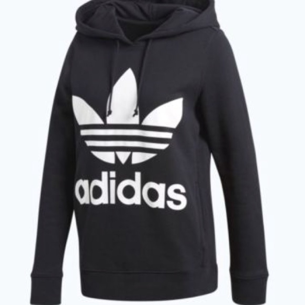 Adidas Black and White Sweater with Iconic Design